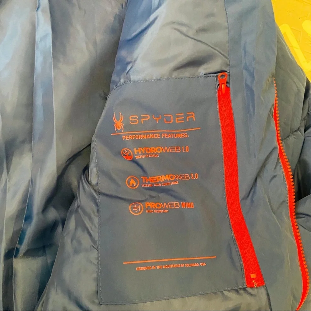 Spyder team USA Olympics special edition ski snowboarding thick winter jacket